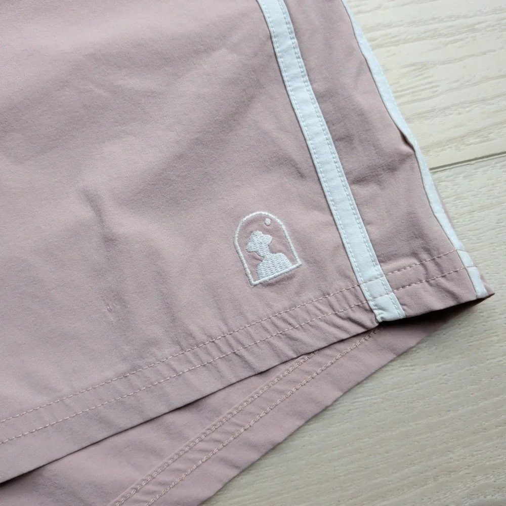 Dandy‎ Del Mar Gaucho Board Shorts Swim Trunks Mens 36 Pink Striped Retro